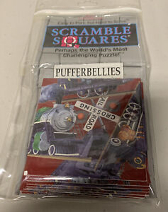 B Dazzle Pufferbellies Trains Scramble Squares 9 Piece Puzzle
