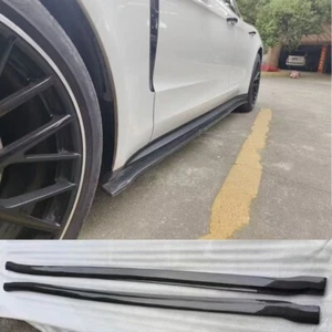 Carbon Fiber Car Side Skirts Wing For Porsche Panamera 971 2017-2019 - Picture 1 of 2