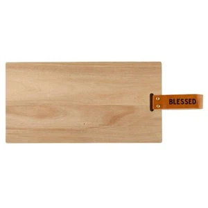 Charcuterie Plank Board Acacia Wood Boards, 8 in x 15 in, Blessed - Pack of 3 - Picture 1 of 4