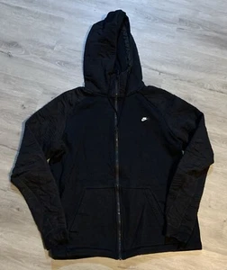 Nike Sportswear Modern Mens Hoodie Full Zip 806681-010 Sz L Black - Picture 1 of 5