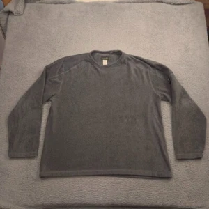 Horny Toad Fleece Pullover Mens XL Gray Long Sleeve Crew Neck Pocket Warm - Picture 1 of 9