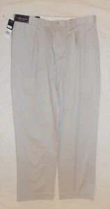 Men's Polo Ralph Lauren Classic Fit Ethan Pleated Chino Pants Sand 36 x 30  NWT - Picture 1 of 5