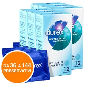 Durex Settebello Classico Preservativi Easy-On Profilattici Extra Lubrificati - Foto 1 di 4