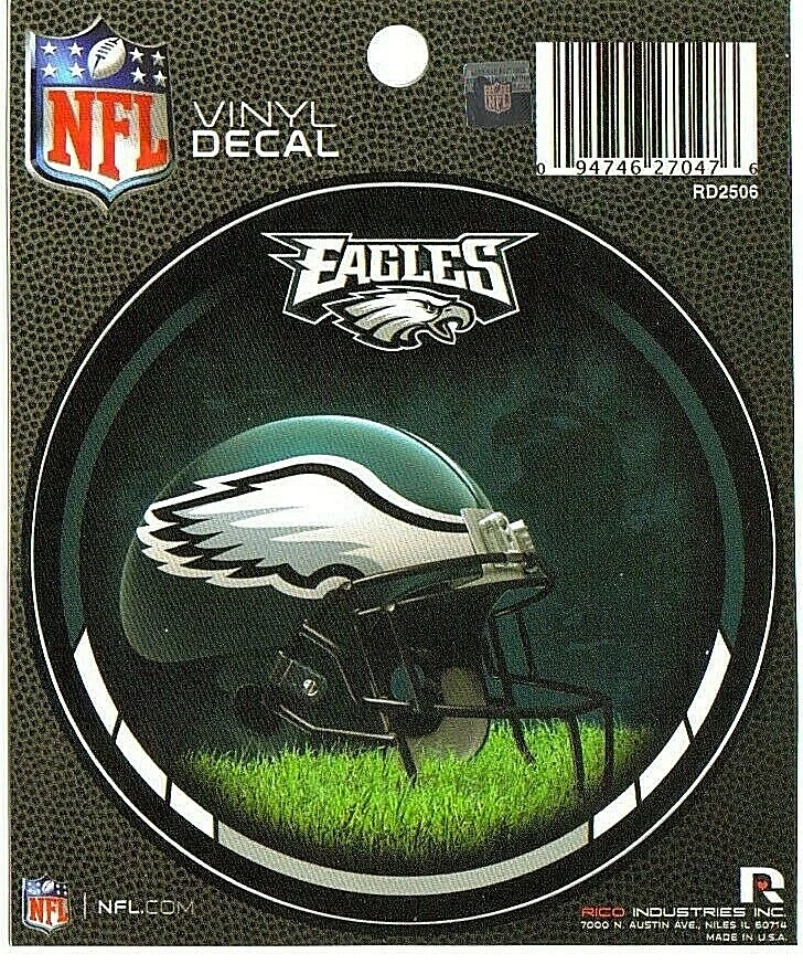 费城老鹰队 NFL 圆形乙烯基贴花/贴纸 * 免运费 — 第 1/1 张图片