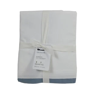 Pottery Barn KENNEDY KING/CAL KING Duvet Chambray Blue - Picture 1 of 3