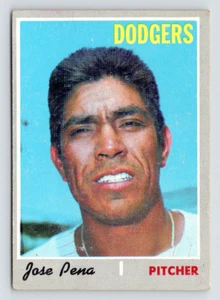 1970 Topps Karte, #523 Jose Pena, Los Angeles Dodgers, Mexican Hall of Fame - Bild 1 von 3