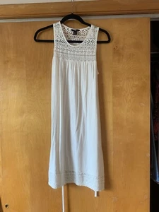 Weißes h&m Boho Spitzenkleid - Bild 1 von 2