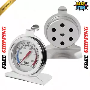 Oven Thermometer Stainless Steel Gauge 600°F Cooking Thermometer Kitchen Tool - Picture 1 of 6