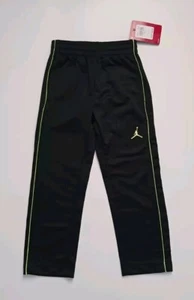 Brand New Boy's Jordan Jumpman Black Highlight Yellow Logo Pant Sz. 4 XS - Picture 1 of 7