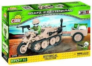 Cobi 2401 S.d.kfz 2 Kettenkrad HK-1 Fahrzeug mit Anhänger WWII - Bild 1 von 8