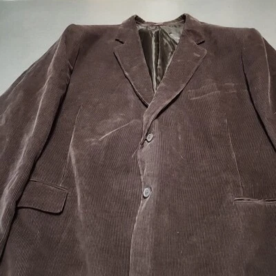 Adolfo Men's Blazer Sport Coat Two Button Casual Jacket Corduroy Suits - Image 1 of 4
