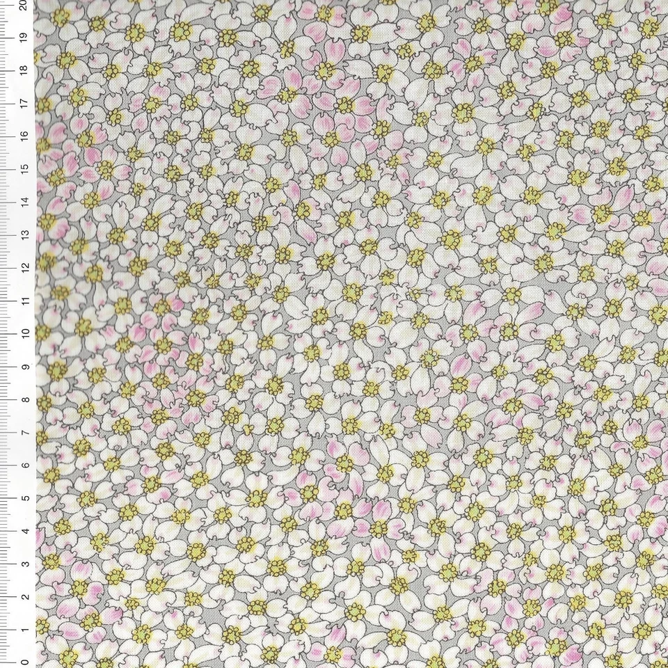 (€ 18,00/m) Patchworkstoff - " Dogwood Trail " Delicate Blooms - 25 x 110cm - Bild 1 von 1