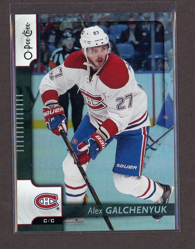 2017-18 O-Pee-Chee Rainbow Black #345 Alex Galchenyuk 011/100 - Image 1 of 2