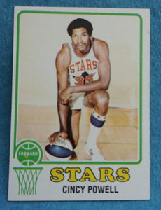 1973-74 Topps Basketball Card #186 Cincy Powell