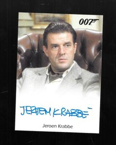 James Bond 50th Series 2 Autograph Card Jeroen Krabbe as General Georgi Koskov 