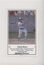 1986 Milwaukee Brewers Police Charlie Moore #22
