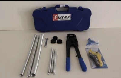 Pressatrice manuale raccordi tubo multistrato Pex th 16 20 26 KIT con molle - Immagine 1 di 4