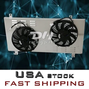 Aluminum Shroud& 2X9'' Fans For 2002-2007 Subaru Impreza WRX STI GDA/GDB 2.5L - Picture 1 of 12