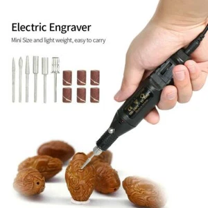 14pcs Mini Electric Grinder Drill Tool Variable Speed Rotary A5W9 220V EU Plug - Picture 1 of 12
