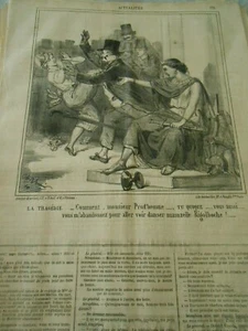Karikatur 1860 - Prud'homme go see tanzen mamzelle Rigolboche - Bild 1 von 1