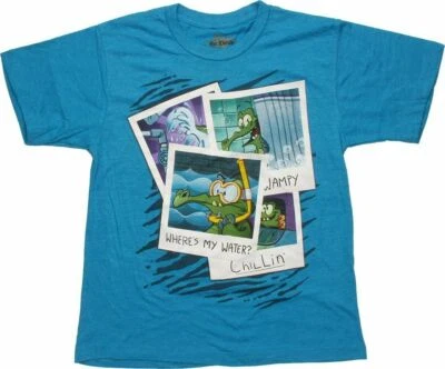 Camiseta Disney Youth Boys Where's My Water Swampy Chillin' Azul Nueva S, L Foto 1 de 4