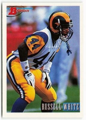 1993 Russell White Bowman Rookie - Los Angeles Rams - Image 1 of 2