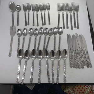 Set posate vintage Lifetime acciaio inox Giappone per 6 più extra - Foto 1 di 10
