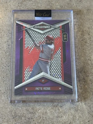 Pete Rose 2024 Wild Card Alumination 3/15 #BC-PR Purple - Image 1 of 2