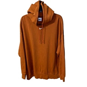 Nike Center Swoosh Oversize Hoodie Mens Adult 2XL Burnt Orange Sweatshirt Hooded - Picture 1 of 9