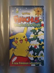 Pokemon Pikachu’s Winter Vacation VHS Video Tape  PROMO Version with Card - Picture 1 of 6