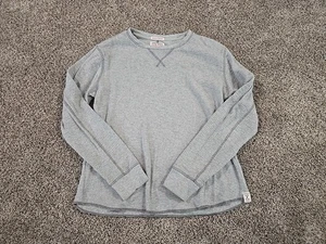 Lucky Brand Lived In Thermo Waffel Strick Shirt Herren Gr. Medium grau Skater Grunge - Bild 1 von 10