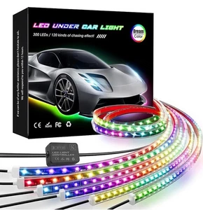 KORJO Car Underglow Lights, 6 Pcs Bluetooth Led Strip Lights with Dream Color - Bild 1 von 5