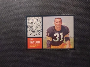 1962 Topps #66 Jim Taylor Green Bay Packers HOF No Creases Ex - Picture 1 of 2