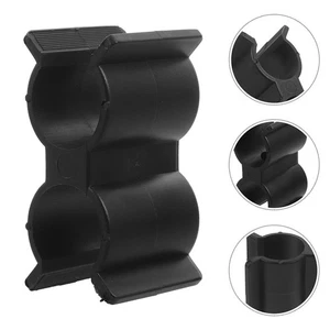  2 piezas abrazaderas de tubería de doble puerto tubos de valla conexión barco clips de conector - Imagen 1 de 12