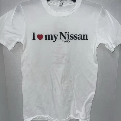 Camiseta I Heart My Nissan Unisex Pequeña Blanca Foto 1 de 3