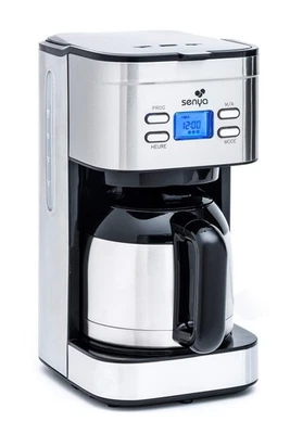 SYBF-CM025 Hot Coffee Kaffeemaschine Stainless Steel 1.2 liters Edelstahl - Bild 1 von 4