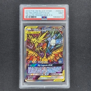 Moltres & Zapdos & Articuno GX - SM210 - Black Star Promo - Pokemon Card - PSA 9 - Picture 1 of 1