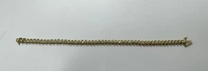 3.00ctw Natural Diamond Bracelet | 14k Yellow Gold | 15.00grams | Length 8in - Picture 1 of 7