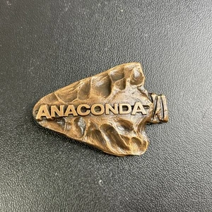 ANACONDA ELECTRONICS ARROWHEAD CUT OUT HIPPIE BELT BUCKLE! VINTAGE! RARE! IMC! - Picture 1 of 4