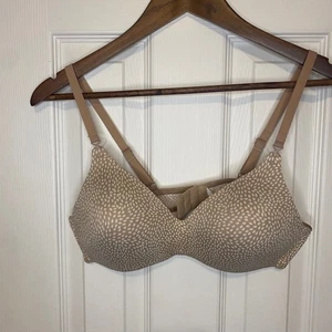 Warners Women's Full Coverage Everyday Bra Nude Dot Print Size 36B - Picture 1 of 3