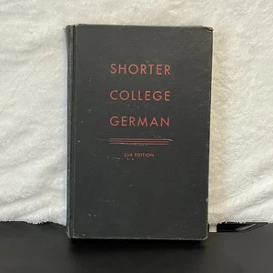 Shorter College German Hardcover Book 1949 Marshall Blakemore Evans Ohio St Univ - Picture 1 of 20