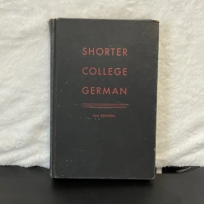 Shorter College German Hardcover Book 1949 Marshall Blakemore Evans Ohio St Univ - Image 1 of 4