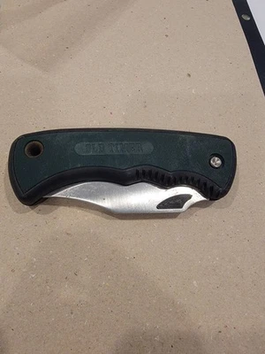 Cuchillo Plegable Vintage Schrade EE. UU. Antiguo Temporizador Con Funda 470T Foto 1 de 4