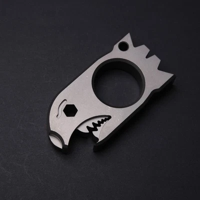 Notorious EDC Atomic Beer Bomb - EXTRA THICK (0.5") Stonewashed Titanium - Image 1 of 4