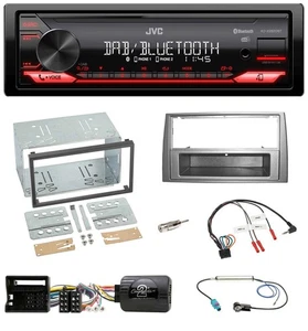 JVC Bluetooth USB DAB Lenkrad Autoradio für Peugeot 308 07-09 silber - Bild 1 von 11