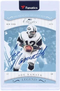 Joe Namath Jets Signed 2001 Donruss Classics Significant Signatures #185 Card - Picture 1 of 2