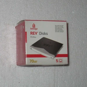 Iomega Rev Disks 5 Pack PC/Mac Removable 70 GB External Hard Disk Drive Open Box - Picture 1 of 6