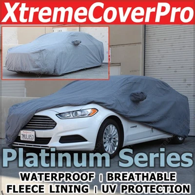 FUNDA COCHE IMPERMEABLE CON BOLSILLO ESPEJO GRIS para 2007 2008 2009 Saturn Aura Foto 1 de 4