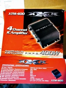 XXX XTM400 Car Motorcycle Stereo Audio Bass Boost 400W 4 Channel IC Amplifier - Picture 1 of 1