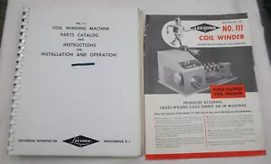 Leesona Essex No. 111 Coil Winding Machine Parts & Operation Manual. Org - Picture 1 of 4